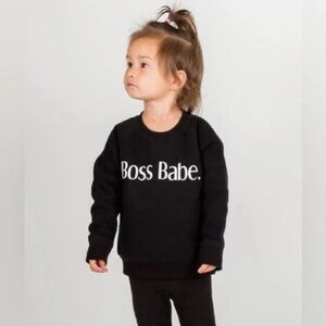 Boss Babe Sweatshirt // Kids